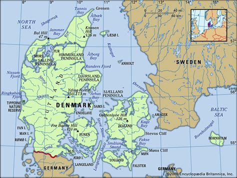 Map of Denmark